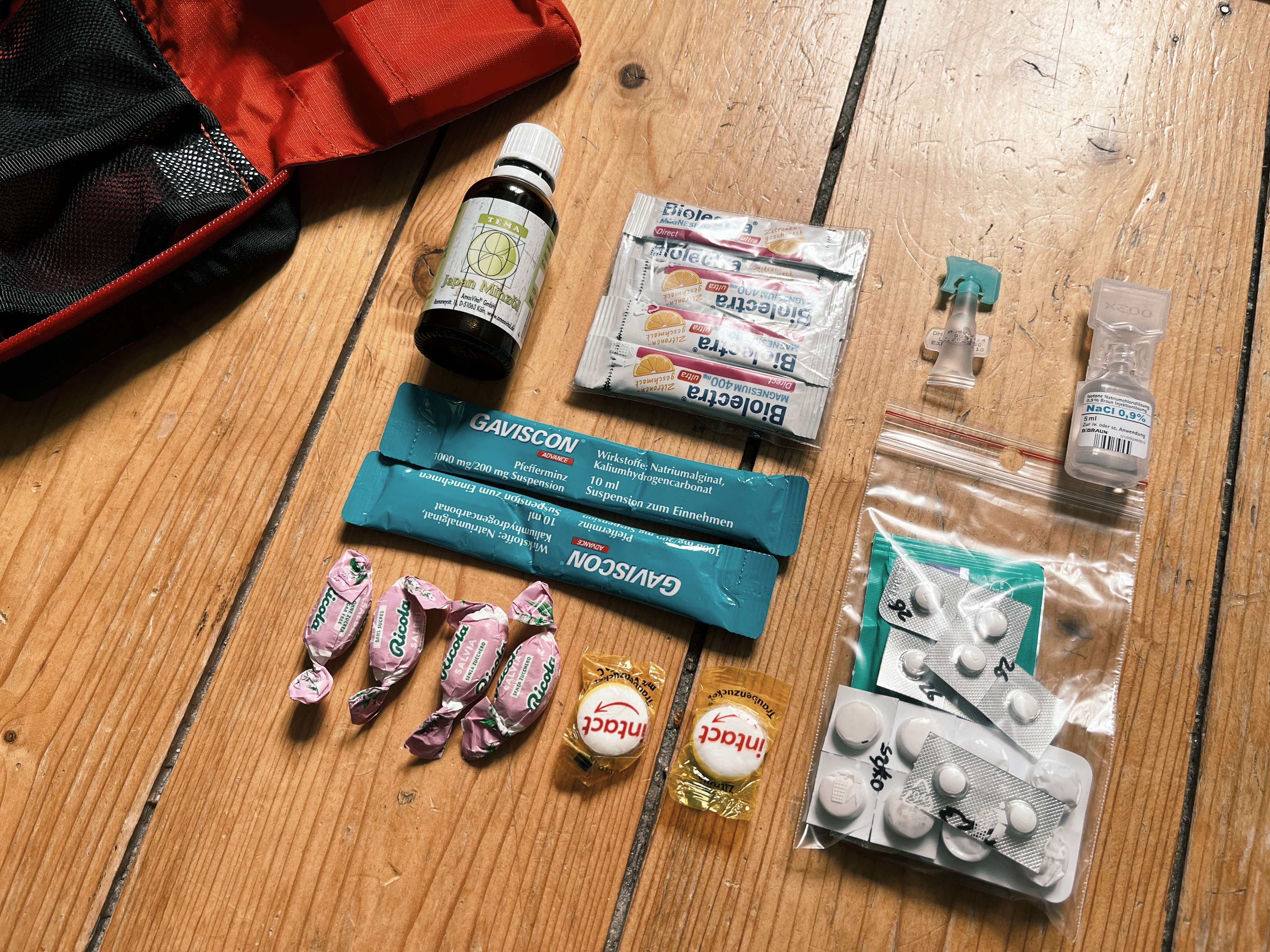 Hiking First Aid Kit Basic Medication